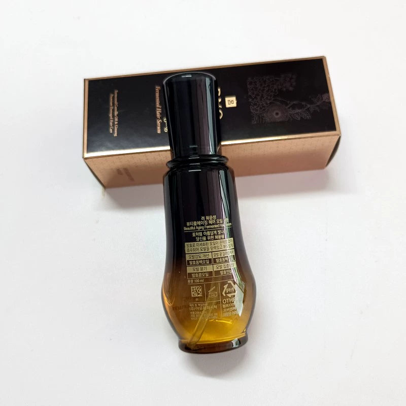 Recommend South Korea Amore Ryo Black LV He Runsheng Hair Care Essential Oil 100ml Wash-Free Repair Rough Dry Hair Oil